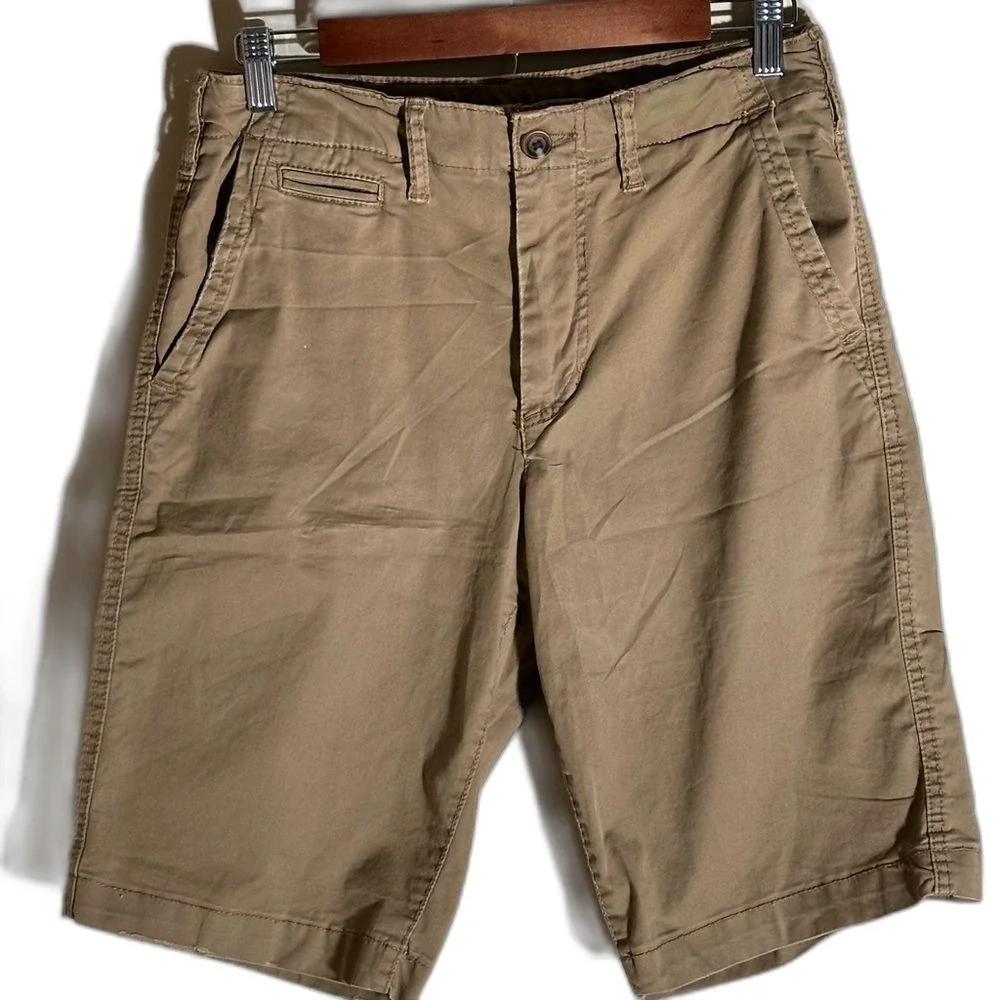 American Eagle Cargo Khaki Shorts Men’s 29 Preppy Style – 11” Inseam